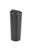 Siyah 450 ml French Press özellikli lazer logo baskılı kurumsal promosyon termos
